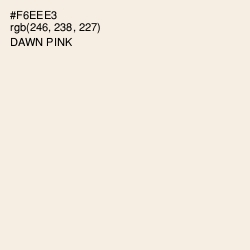 #F6EEE3 - Dawn Pink Color Image